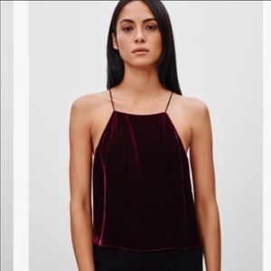 Aritzia Wilfred Free Rians Velvet tank